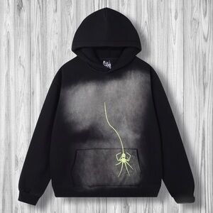 Black Graphic Hoodie